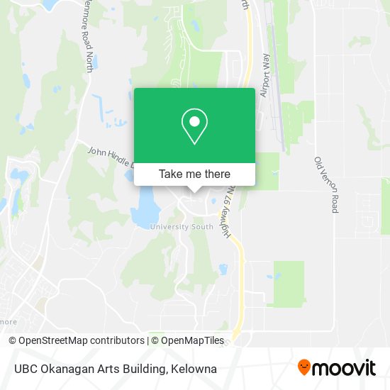 UBC Okanagan Arts Building map