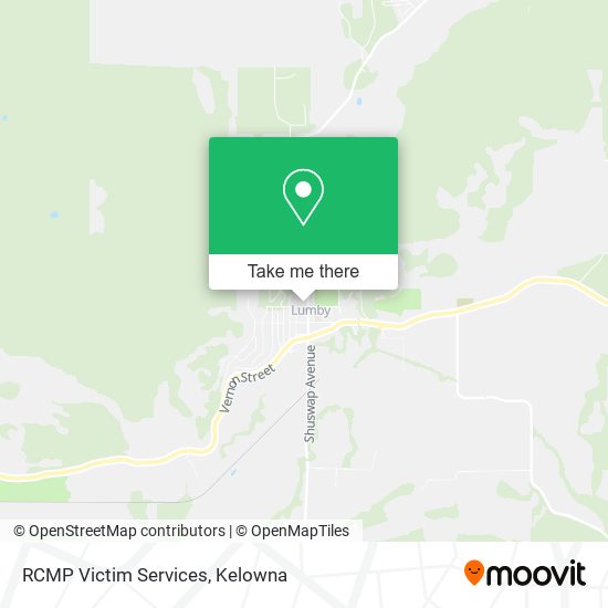 RCMP Victim Services map