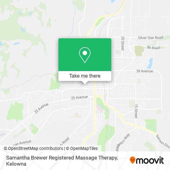 Samantha Brewer Registered Massage Therapy map