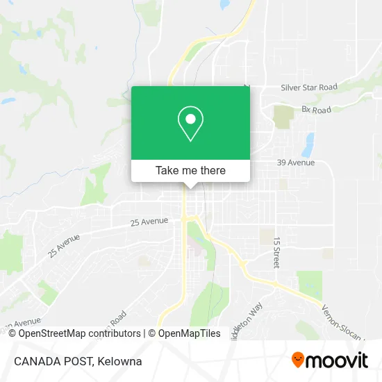 CANADA POST map