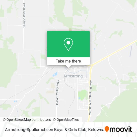 Armstrong-Spallumcheen Boys & Girls Club map