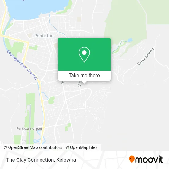 The Clay Connection map