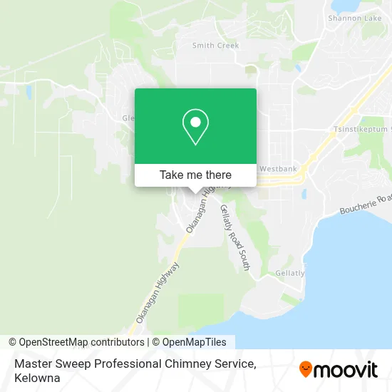 Master Sweep Professional Chimney Service map
