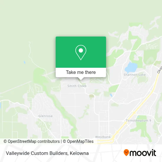 Valleywide Custom Builders map