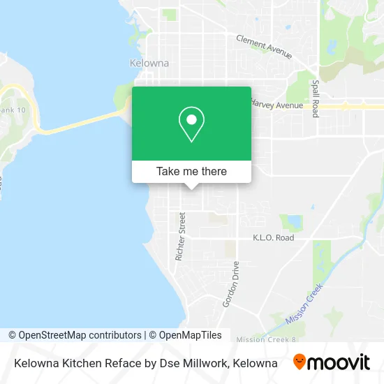 Kelowna Kitchen Reface by Dse Millwork map