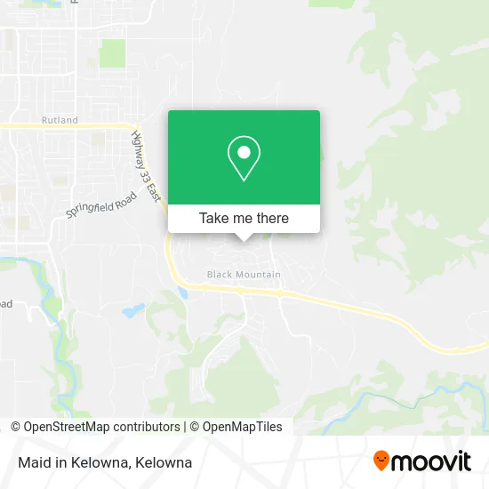 Maid in Kelowna map