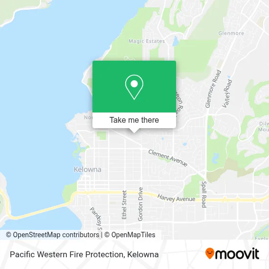 Pacific Western Fire Protection map