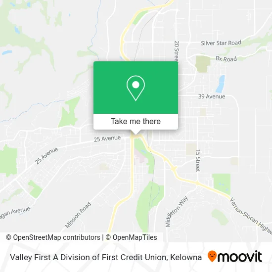 Valley First A Division of First Credit Union map