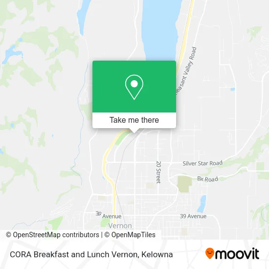CORA Breakfast and Lunch Vernon map
