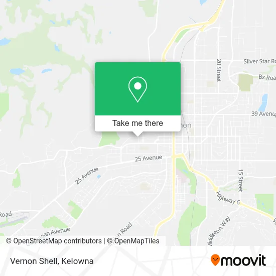 Vernon Shell map