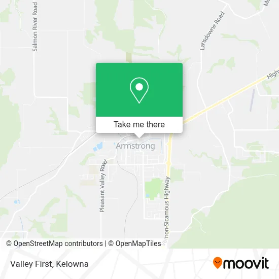 Valley First map