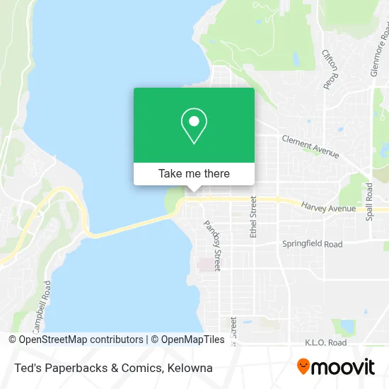 Ted's Paperbacks & Comics map