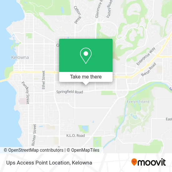 Ups Access Point Location map