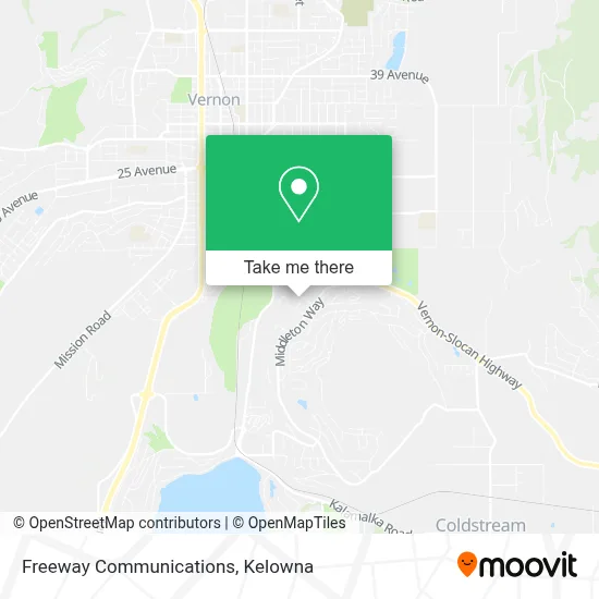 Freeway Communications map