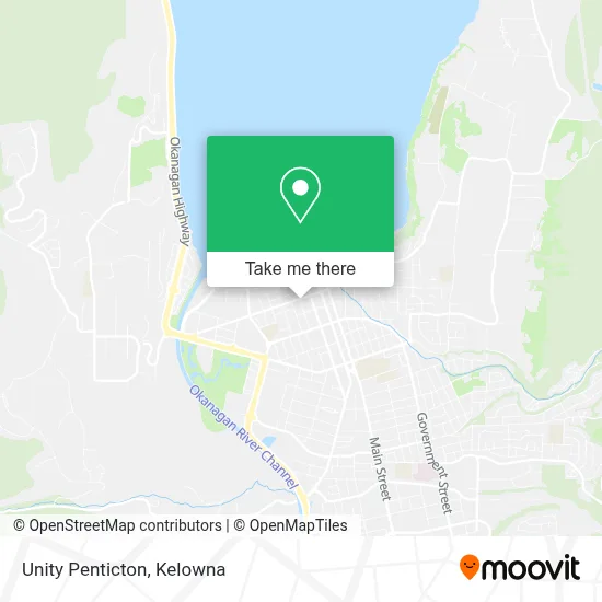 Unity Penticton map