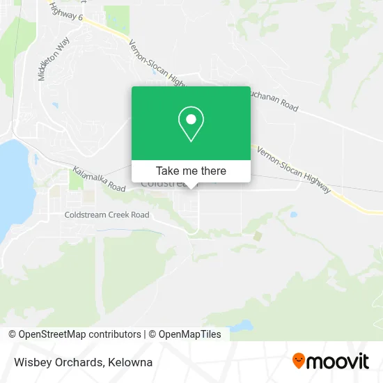 Wisbey Orchards map