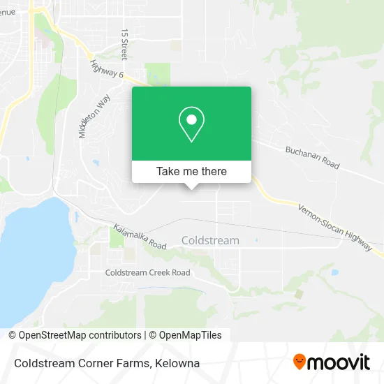 Coldstream Corner Farms map