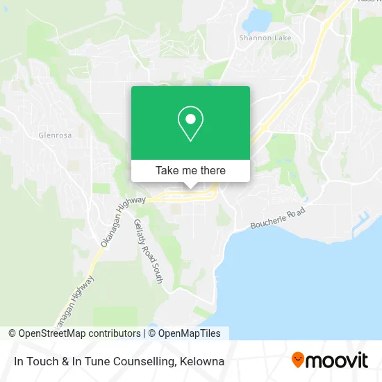 In Touch & In Tune Counselling map