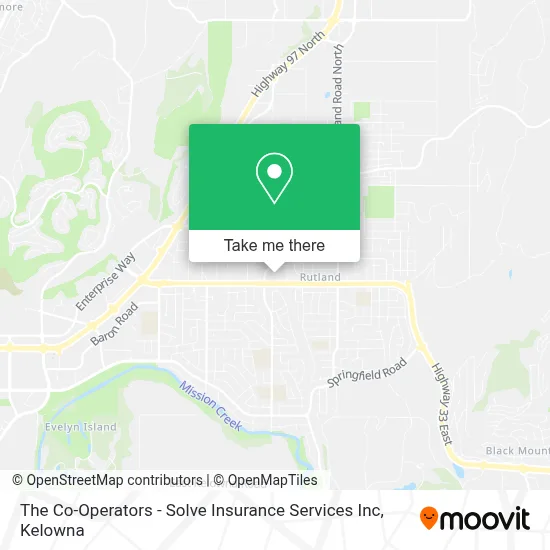 The Co-Operators - Solve Insurance Services Inc map