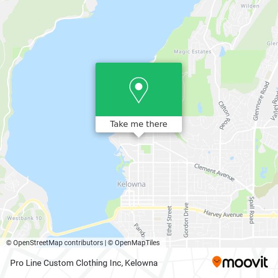 Pro Line Custom Clothing Inc map