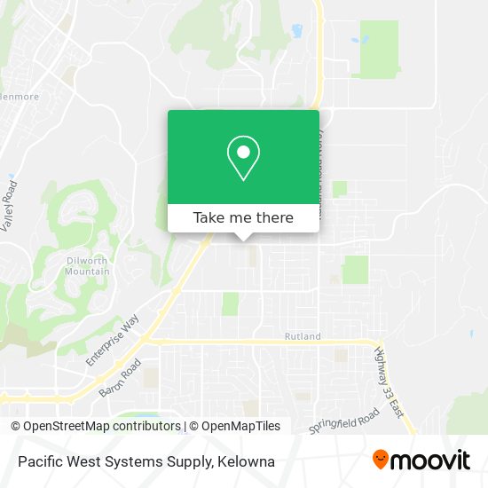 Pacific West Systems Supply map