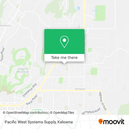 Pacific West Systems Supply plan