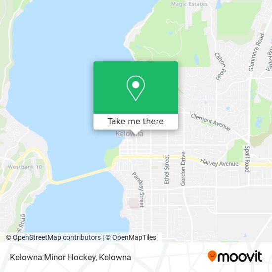 Kelowna Minor Hockey map