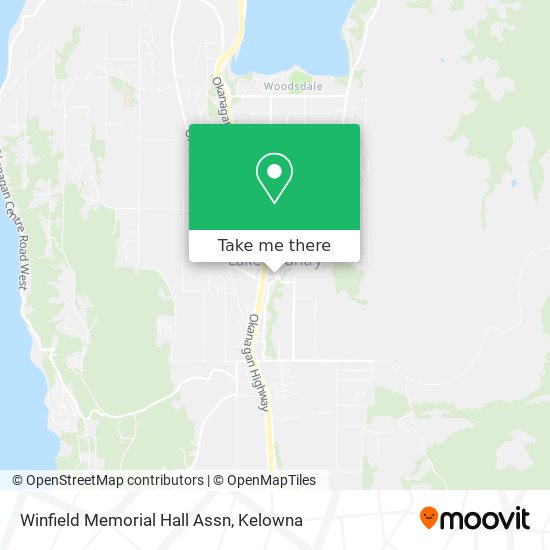 Winfield Memorial Hall Assn map