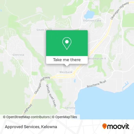 Approved Services map