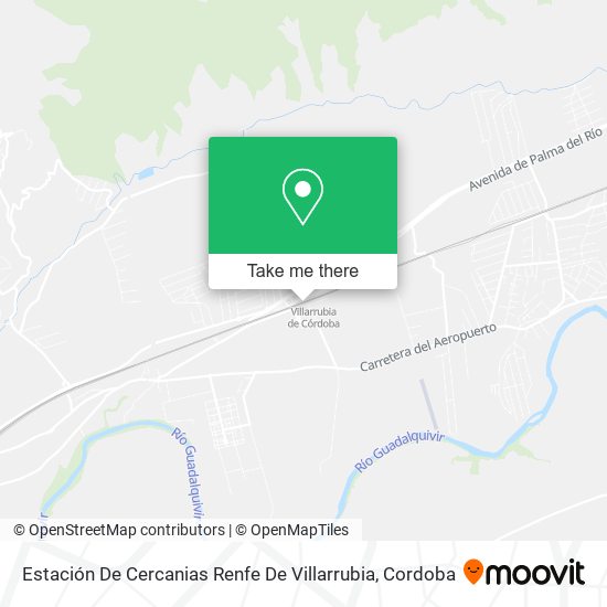 mapa Estación De Cercanias Renfe De Villarrubia