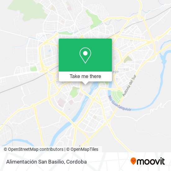 Alimentación San Basilio map