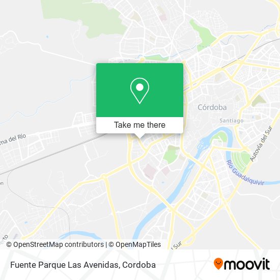 Fuente Parque Las Avenidas map