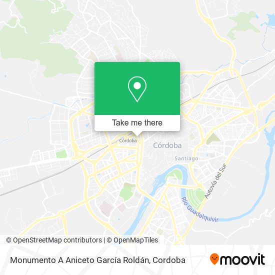 mapa Monumento A Aniceto García Roldán