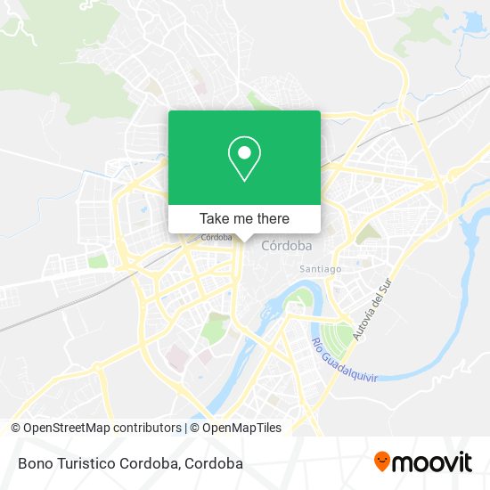 Bono Turistico Cordoba map