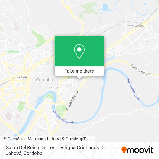 Salón Del Reino De Los Testigos Cristianos De Jehová map