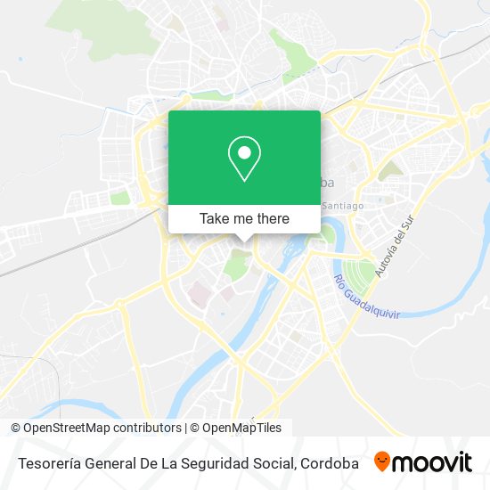 Tesorería General De La Seguridad Social map