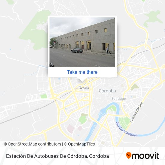 mapa Estación De Autobuses De Córdoba