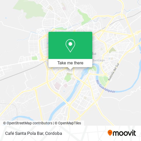 mapa Café Santa Pola Bar