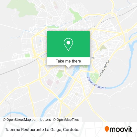 mapa Taberna Restaurante La Galga