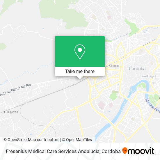 Fresenius Médical Care Services Andalucía map