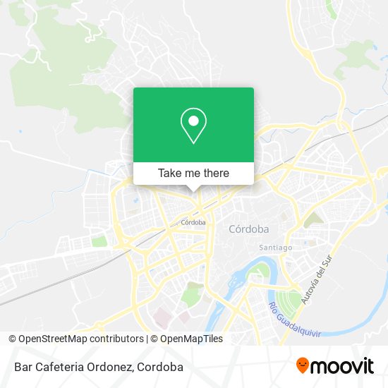 Bar Cafeteria Ordonez map