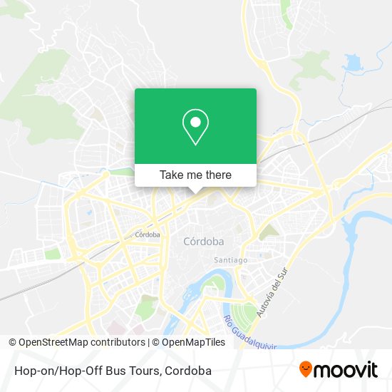 Hop-on/Hop-Off Bus Tours map