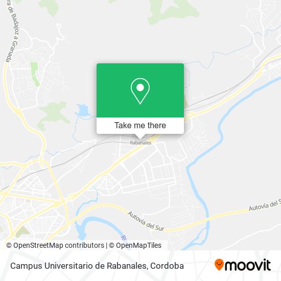 mapa Campus Universitario de Rabanales