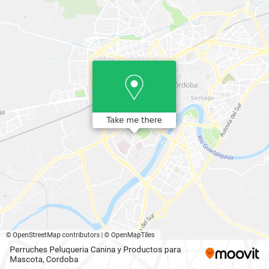 mapa Perruches Peluqueria Canina y Productos para Mascota