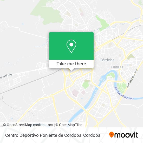 Centro Deportivo Poniente de Córdoba map