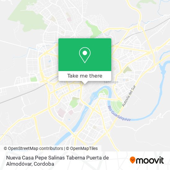 mapa Nueva Casa Pepe Salinas Taberna Puerta de Almodóvar