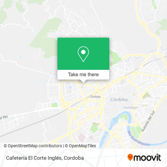 mapa Cafetería El Corte Inglés