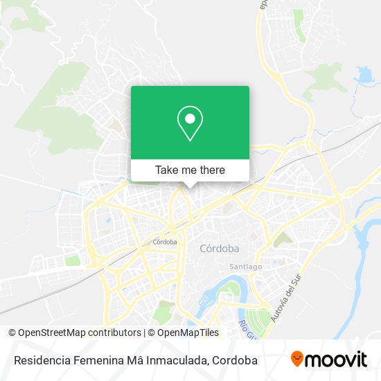 mapa Residencia Femenina Mâ Inmaculada