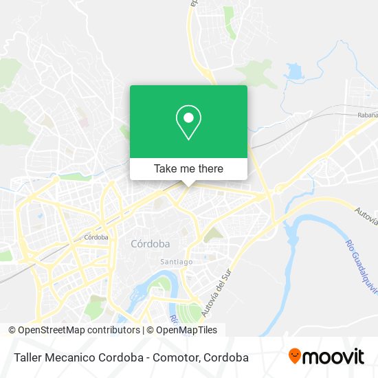 mapa Taller Mecanico Cordoba - Comotor