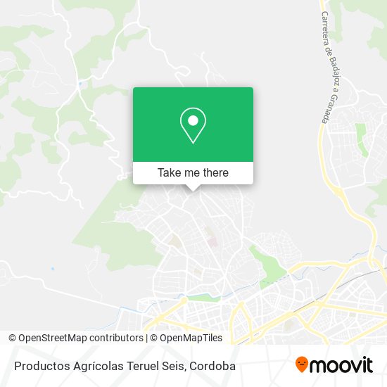 Productos Agrícolas Teruel Seis map